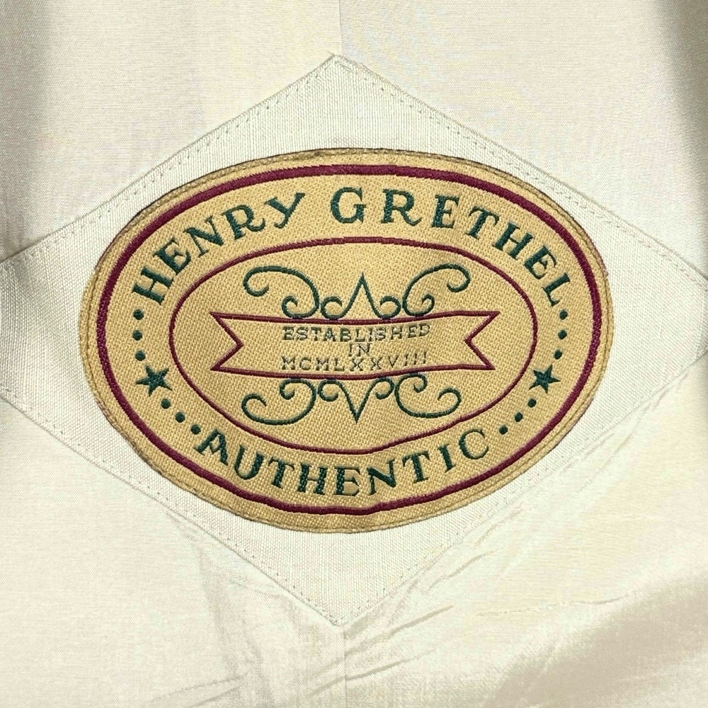 Henry Grethel Context Linen Jacket Mens Large Beige Blazer Sport Coat Vintage‎ - Picture 6 of 15